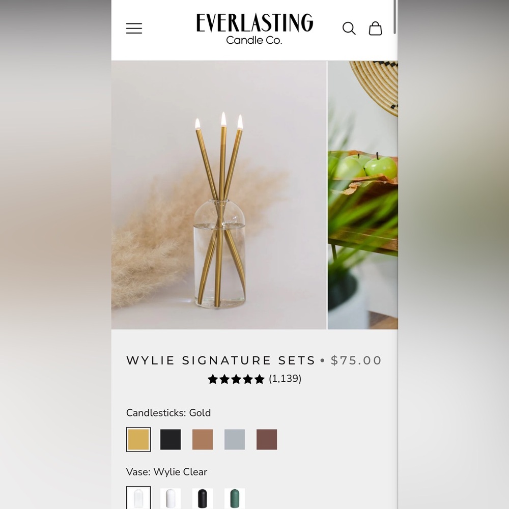 Everlasting Candle Wylie Set